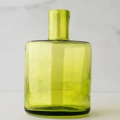 Blenko Barrel Olive Bud Vase