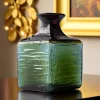 Blenko Glass Bud Vase Strata Summer Storm