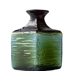 Blenko Glass Bud Vase Strata Summer Storm
