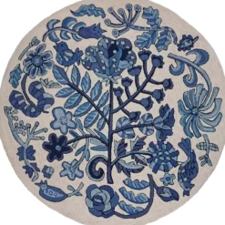 Bloomer Morning - Round Area Rug
