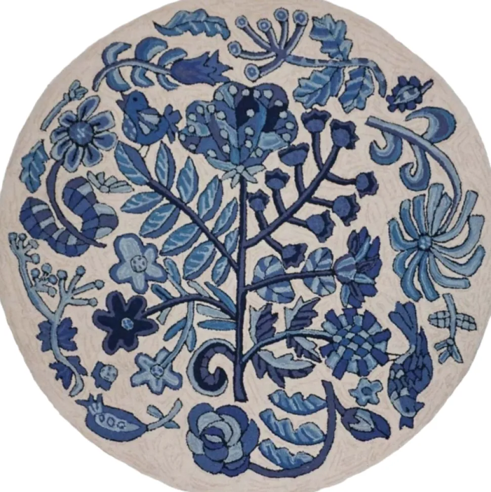 Bloomer Morning - Round Area Rug