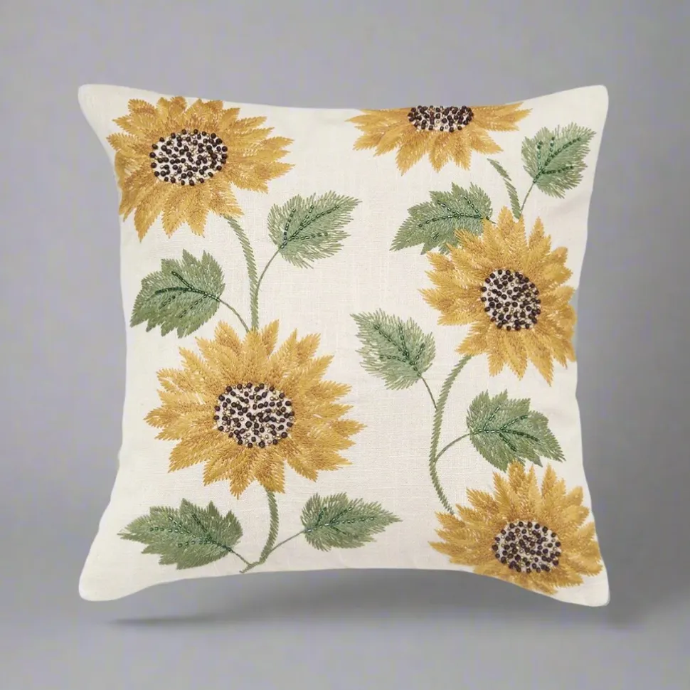 Blooming Sunflower Pillow