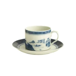 Blue Canton Cups & Saucers