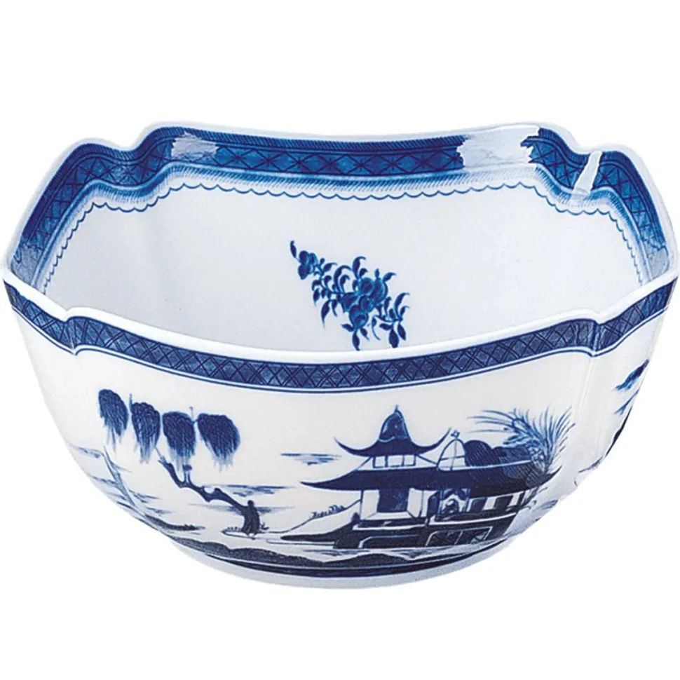 Blue Canton Oval Bowl
