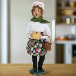 Byers Choice Baker Cherry Pie Caroler