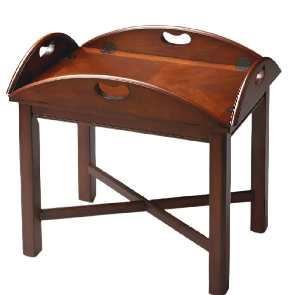 Carlisle Oval Wood Coffee Table- Cherry by Butler Specialty