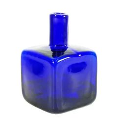 Cobalt Block Bud Vase