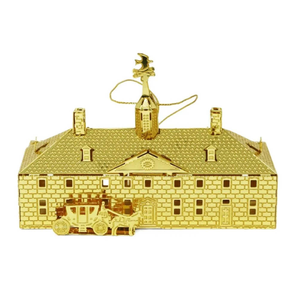 3D Brass Mount Vernon Mansion Ornament