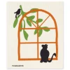 Eco-friendly Swedish Dishcloth - Cat and Bird