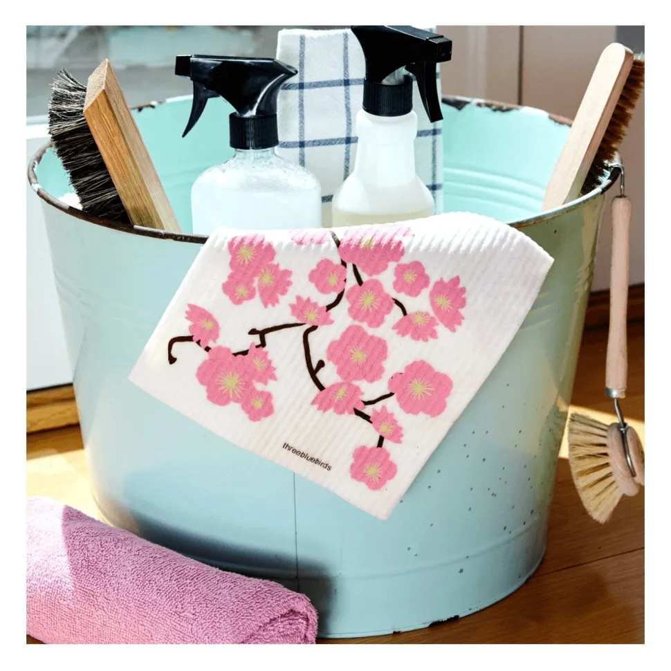 Eco-friendly Swedish Dishcloth - Cherry Blossoms