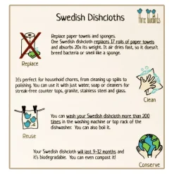 Eco-friendly Swedish Dishcloth - Sunflowers