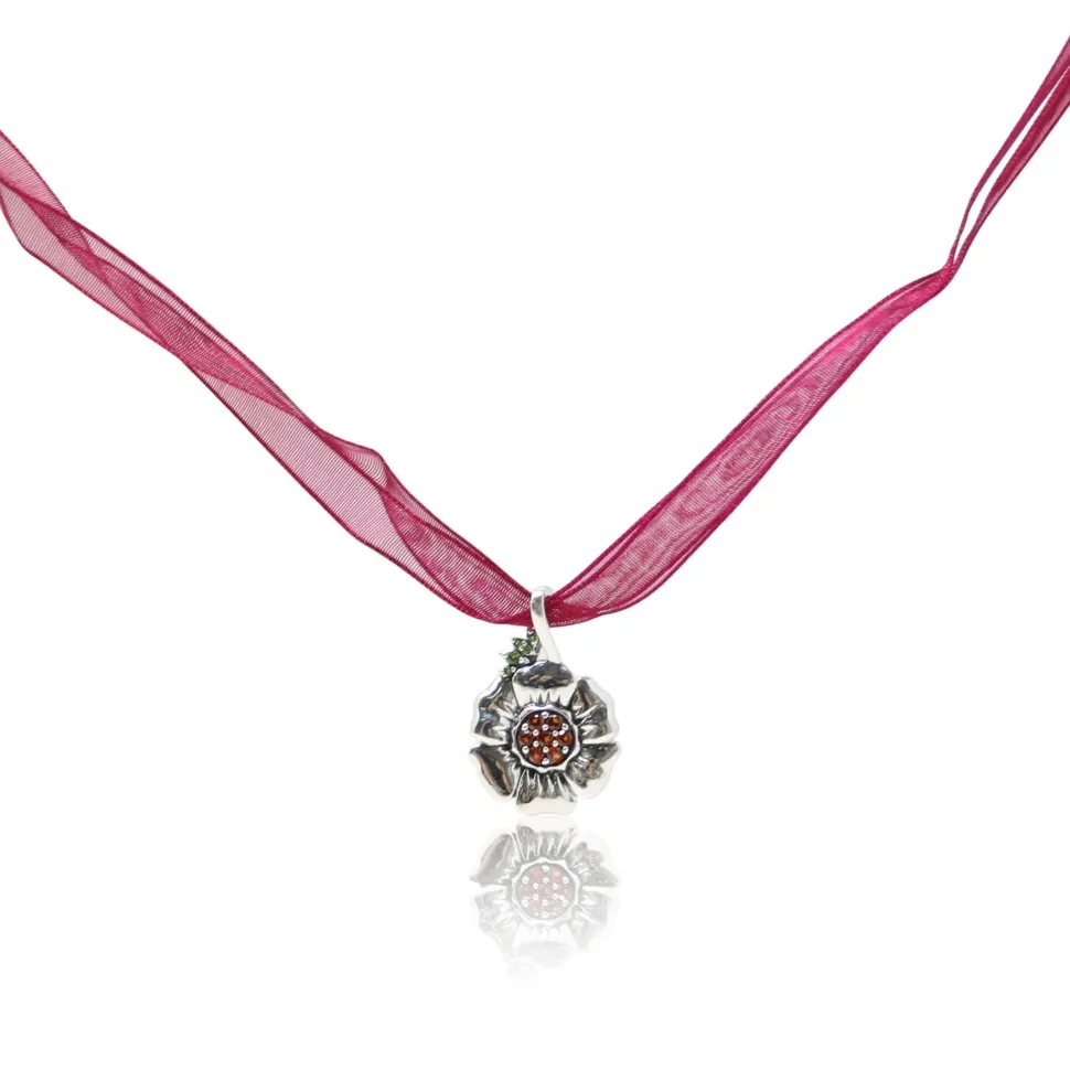 Front Parlor Garnet Sterling Silver Pendant