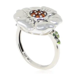 Front Parlor Garnet Sterling Silver Ring
