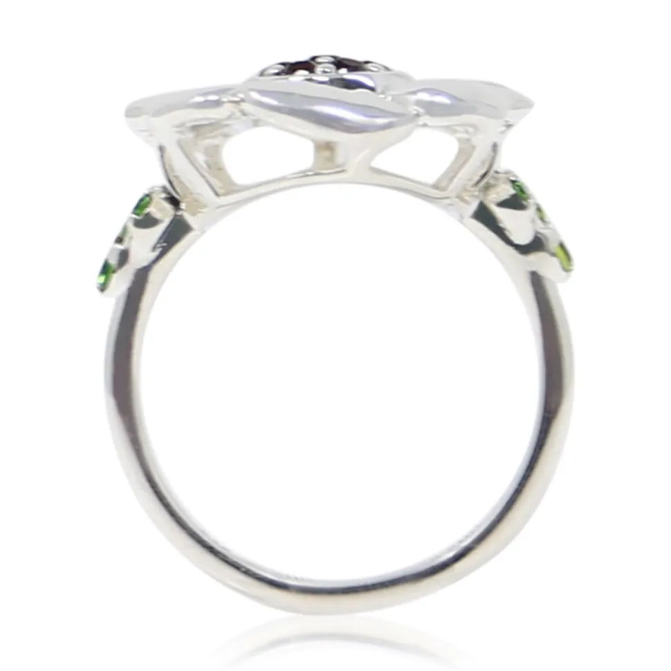 Front Parlor Garnet Sterling Silver Ring