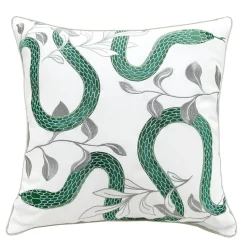 Garden Snake Indoor Outdoor Pillow