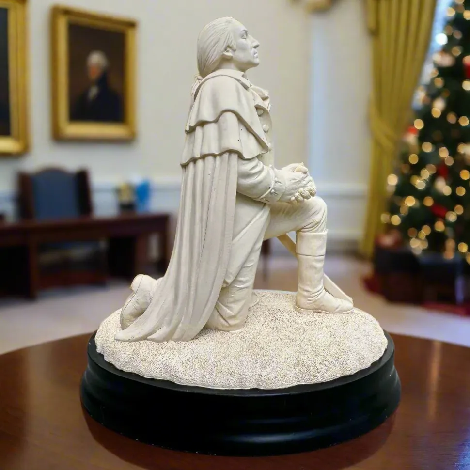 General George Washington Prayer Sculpture