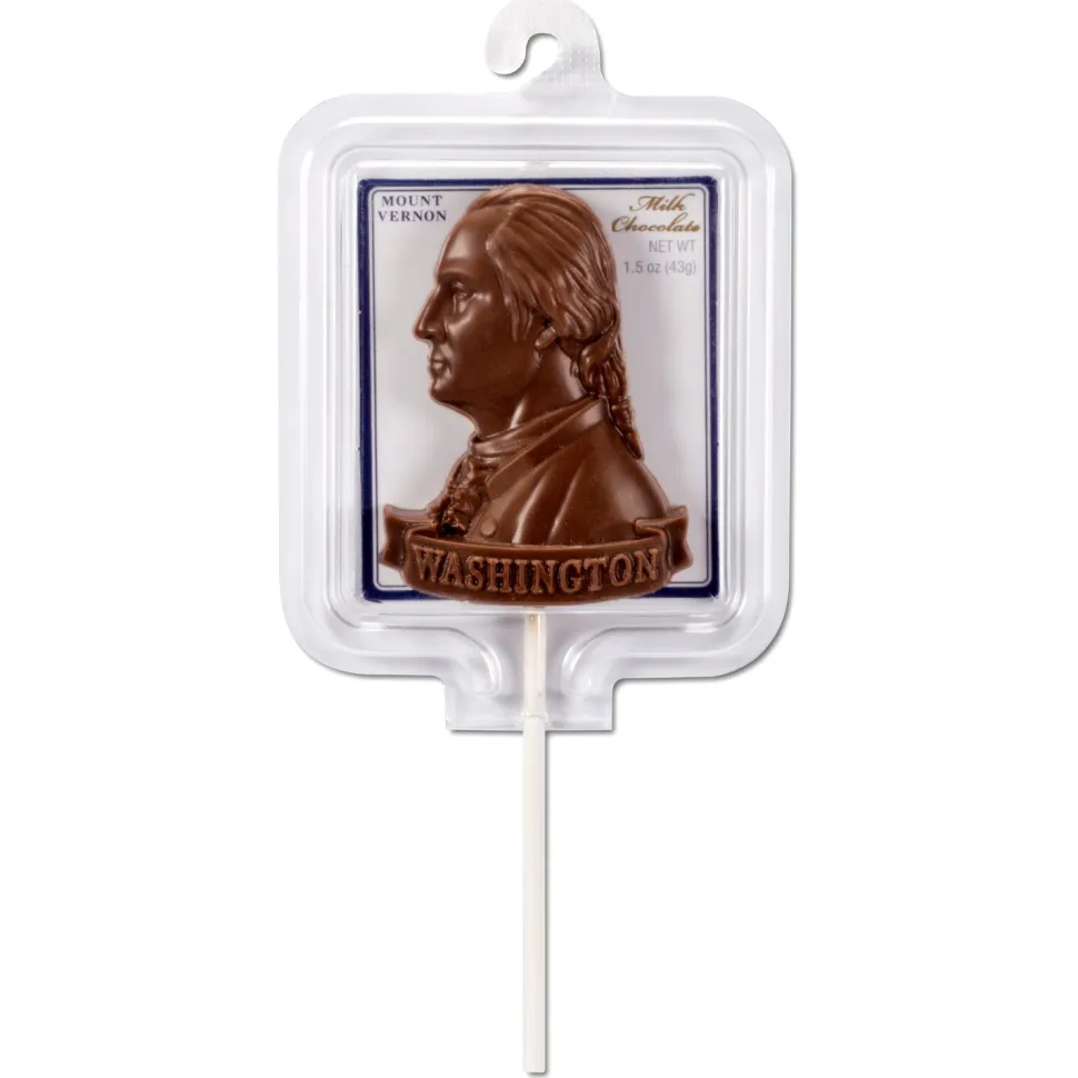 George Washington Milk Chocolate Pop