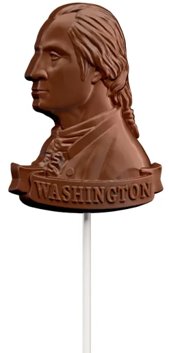 George Washington Milk Chocolate Pop