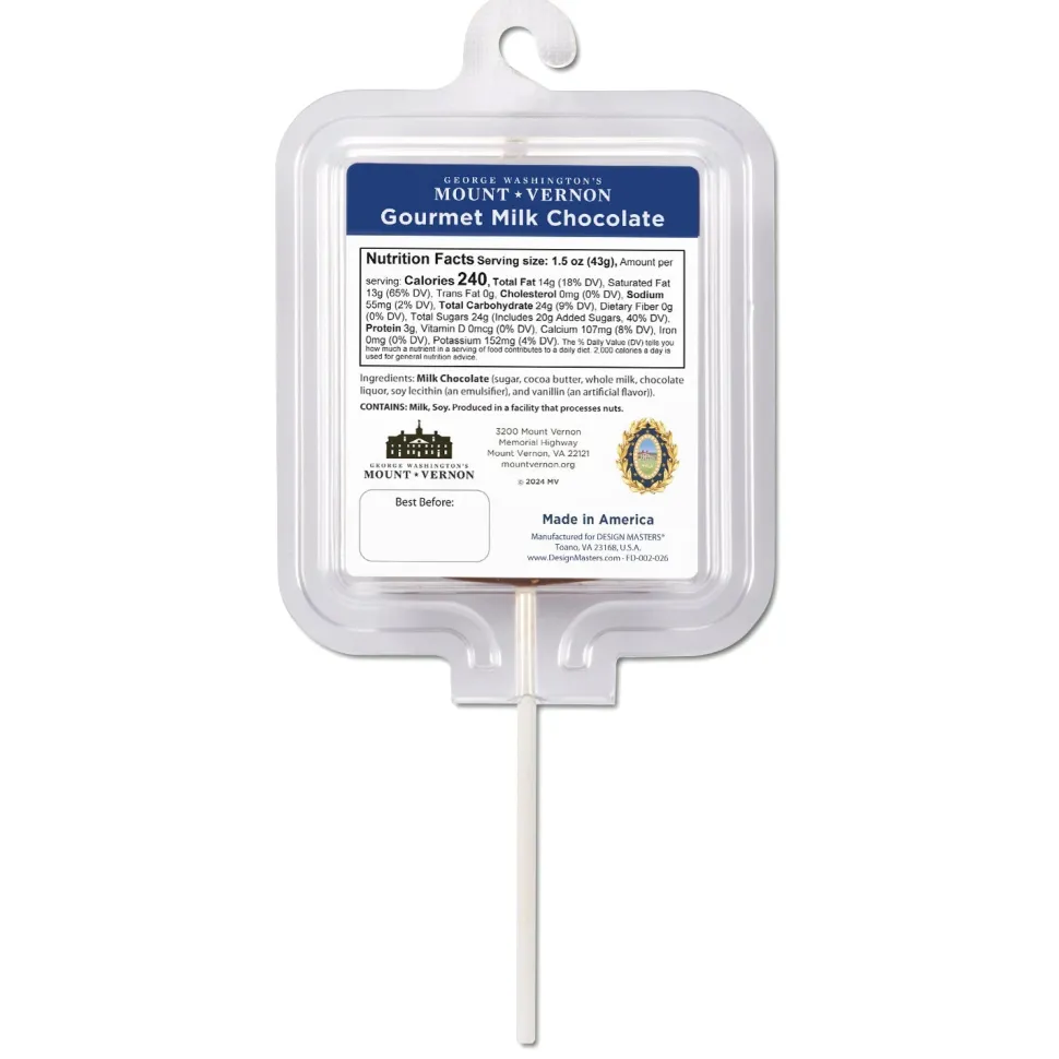 George Washington Milk Chocolate Pop