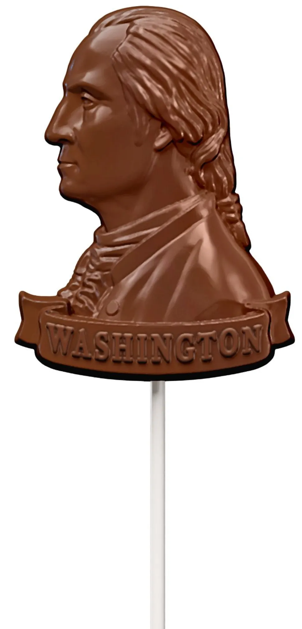 George Washington Milk Chocolate Pop