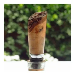 Historic Raw-Edged Wood Bottle Stopper - Wine Stopper