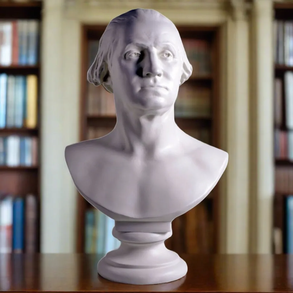 Houdon Bust of George Washington, 24"