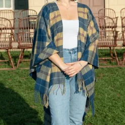 Lambswool Tartan Cape