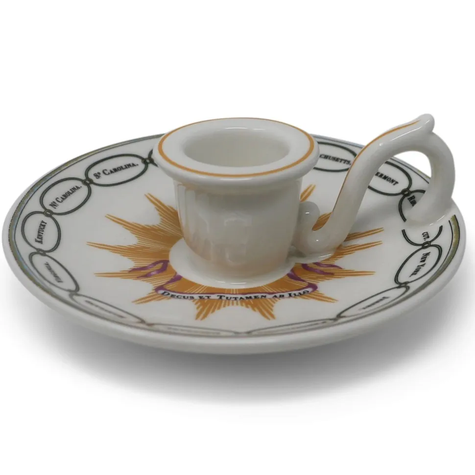 Martha Washington States China Chamberstick