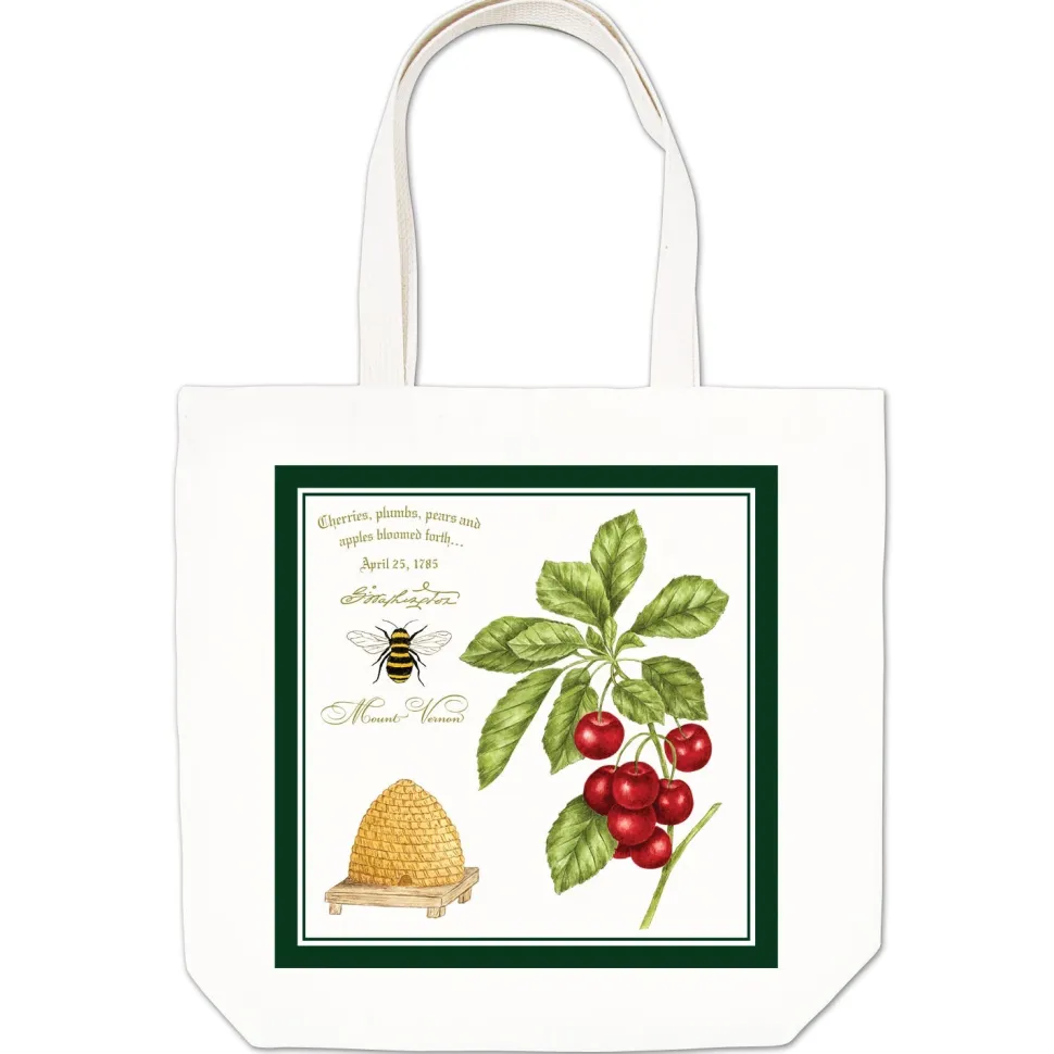 Mount Vernon Cherry Bee Skep Tote