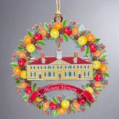 Mount Vernon Fruit Wreath Ornament
