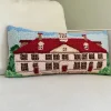 Mount Vernon Mansion Hooked Pillow