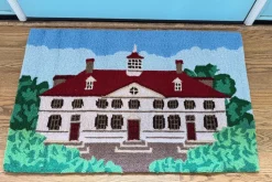 Mount Vernon Mansion Hooked Rug