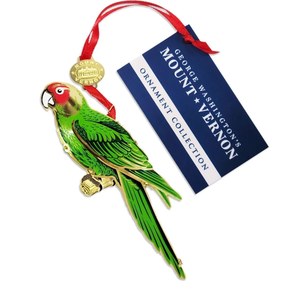 Mount Vernon Parrot 3D Ornament
