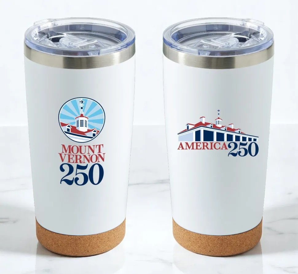 Mount Vernon 250th Anniversary Tumbler