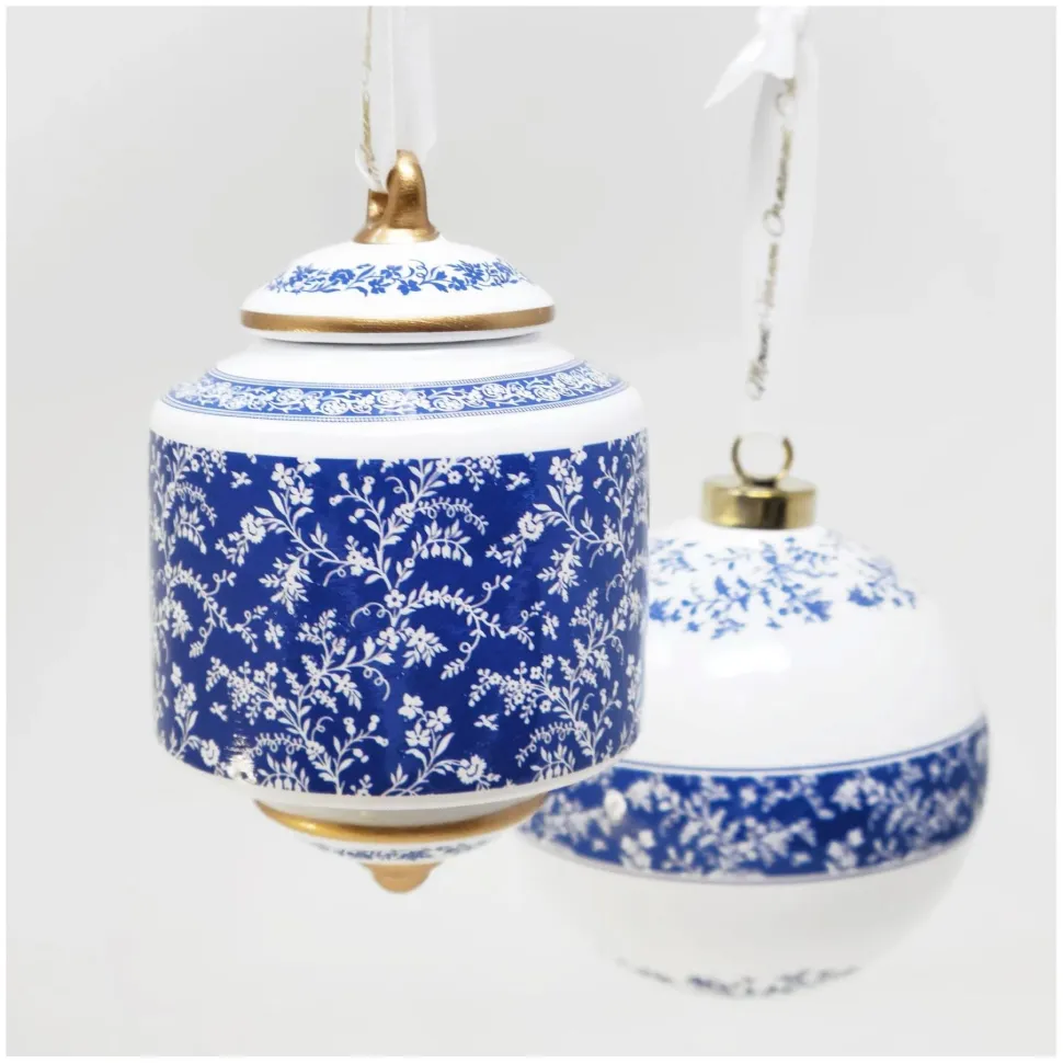 MV Ornament Collection - Porcelain Blue Room Cylinder
