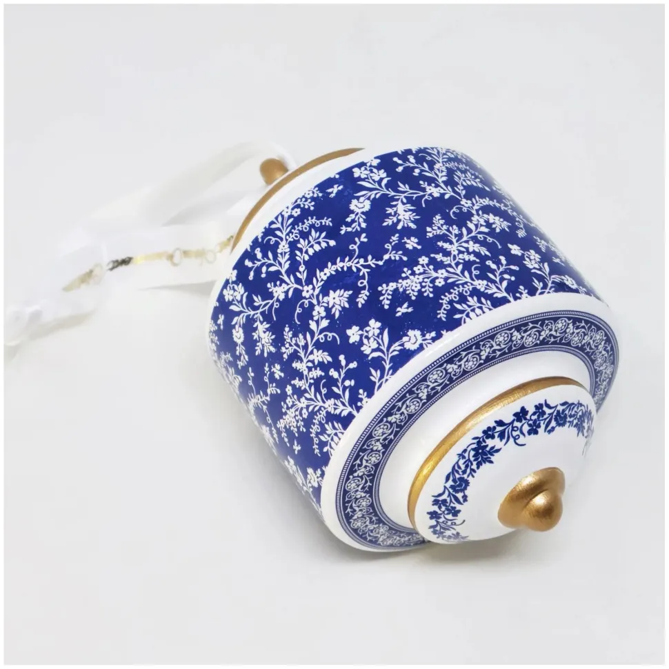 MV Ornament Collection - Porcelain Blue Room Cylinder