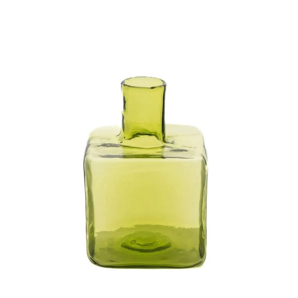 Olive Block Bud Vase
