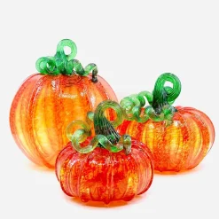 Orange Glass Pumpkin - Luke Adams - Three Sizes