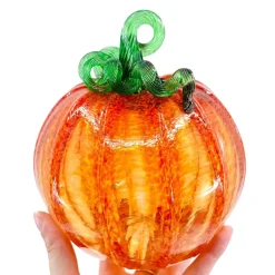 Orange Glass Pumpkin - Luke Adams - Three Sizes