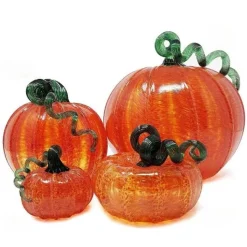 Orange Glass Pumpkin - Luke Adams - Three Sizes