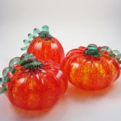 Orange Glass Pumpkin - Luke Adams - Three Sizes