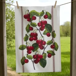 Orchard Cherries Dishtowel