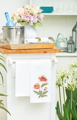 Poppy Flour Sack Towel