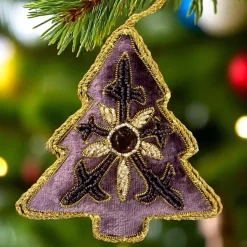 Purple Tree Ornament St. Nicolas