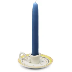 Ribbons and Cornflower Chamberstick