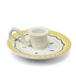 Ribbons and Cornflower Chamberstick