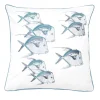 Seaglass Fish Pillow- Indoor/Outdoor Pillow