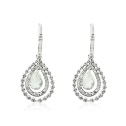 Sterling Silver Beaded Briolette Earrings