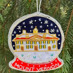 St. Nicolas Mount Vernon Snowglobe Ornament