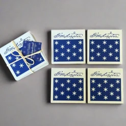 Stone Coaster Set of Four - Commander In Chief Design